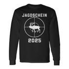 Jagdschein 2025 Passed Green Langarmshirts