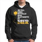 Meine Blutgruppe Ist Bier Ist Bier Kapuzenpullover