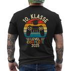 10 Klasse Level Complete 2025 Abschluss 10 Klasse T-Shirt mit Rückendruck