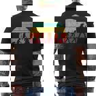 Guitar Retrointage Guitarist Evolution Musician T-Shirt mit Rückendruck