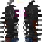 Ich Heirate Wir Feiern I Partnerdesign Bride Jga T-Shirt mit Rückendruck
