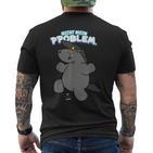 Pummeleinhorn Grummeleinhorn Nicht Mein Problem Fun T-Shirt mit Rückendruck