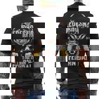 Traditional Leather Trousers Suitable For Oktoberfest S T-Shirt mit Rückendruck