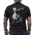 Is Watt Lustige Möweeagull Nordsee Leuchttur Is Watt T-Shirt mit Rückendruck