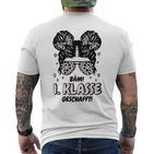 Bäm 1 Klasse Geschafft 2025 Abschluss 1 Klasse T-Shirt mit Rückendruck