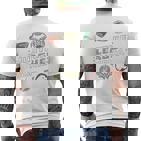 Justice Leagueymbols Blue T-Shirt mit Rückendruck