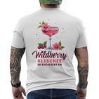 Wildberry Klischee Es Eskaliert Ehommer Party Cocktail T-Shirt mit Rückendruck