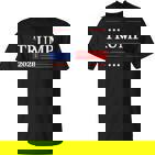 Trump 2028 Flag President Pro Trump 2028 American Flag T-Shirt