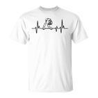 Heartbeat Herzschlag Hunde Hund Boxer T-Shirt