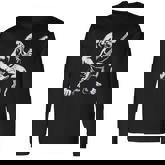 Bigfoot Playing Guitar Rock And Roll Music Band Sasquatch Long Sleeve T-Shirt
