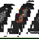 Skeleton Mariachi Guitar Pocket Cinco De Mayo Mexican Long Sleeve T-Shirt