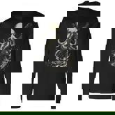 Guitar Player Octopus Heavy Metal Head Guitarist Long Sleeve T-Shirt