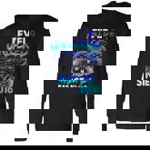 Level 9 Unlocked Awesome Since 2016 9Th Birthday Gaming Long Sleeve T-Shirt