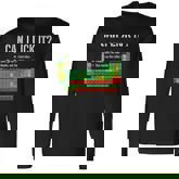 Can I Lick It Periodic Table Science School Long Sleeve T-Shirt