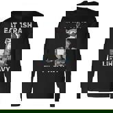 Raccoon Gym Weight Training Eat Trash Lift Heavy Long Sleeve T-Shirt