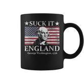 4Th Of July American Patriotic Suck It England Washington Coffee Mug