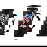 American Flag Bow Tie 4Th Of July Girls Patriotic Cute Bow Coffee Mug