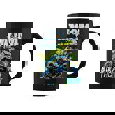 Mom Of The Birthday Boy Monster Truck Dinosaur Party T Rex Coffee Mug