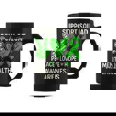 Support Squad Mental Health Awareness Groovy Green Ribbon Coffee Mug