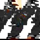 Black Cat Rainbow Light Prism Science Lover Physics Lgbt Women Hoodie