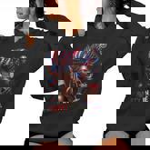 Melanin Afro 4Th Of July Party In The Usa Black Girl Us Flag Women Hoodie