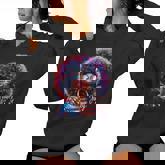 Melanin Afro African Happy 4Th Of July Black Girl Us Flag Women Hoodie