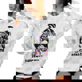 Bingo Life Messy Bun Bingo Lover Grandma Women Hoodie