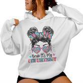 Bruh It's My 8Th Birthday Girl Eight 8 Years Old Birthday Women Hoodie