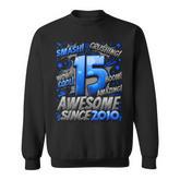 15 Year Old For Boys 15Th Birthday Boy 15 Year Old Boy Sweatshirt