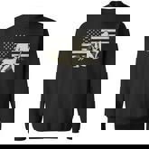 Bigfoot Deer Hunting Usa Flag Deer Hunting Buck Season Sweatshirt