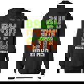 Birthday Boy Bruh It's My 6Th Birthday Video Game Pixel Sweatshirt