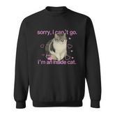 Sorry I Can’T Go I’M An Inside Cat Sweatshirt