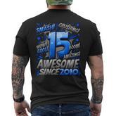 15 Year Old For Boys 15Th Birthday Boy 15 Year Old Boy Men's T-shirt Back Print