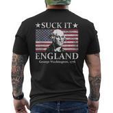 4Th Of July American Patriotic Suck It England Washington Men's T-shirt Back Print