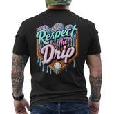 Baseball Drip For Boys Ice Cream Baseball Drip Youth Boys Men's T-shirt Back Print