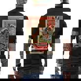 Cute Japanese Kawaii Raccoon Eating Ramen Animal Boys Men's T-shirt Back Print