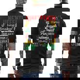 Junenth 1865 Afro Freedom Breaking Chains Freeish Roots Men's T-shirt Back Print