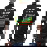 Can I Lick It Periodic Table Science School Men's T-shirt Back Print