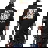 Old School Camo Dad Retro Camouflage Daddy Father's Day Men's T-shirt Back Print