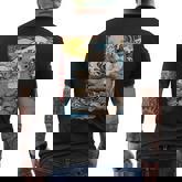 Otter Ramen Kawaii Manga Anime Noodles Y2k Japanese Men's T-shirt Back Print