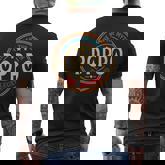 Poppo The Legend The Man Poppo Fathers Day Men's T-shirt Back Print
