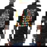 Retro It's A Beautiful Day To Fight Cancer Survivors Day Men's T-shirt Back Print