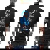 Graphic Teddy Bear Cool Bears Hip Hop Streetwear Colorful Men's T-shirt Back Print