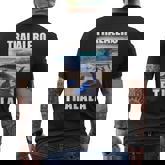 Tralalero Tralala Shark Italian Brain Rot Meme Men's T-shirt Back Print