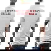 This Actually Is My First Rodeo Cowboy Western Cowgirl Men's T-shirt Back Print