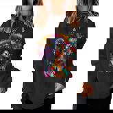 Black Melanin Queen Strong Afro African Dripping Women Sweatshirt