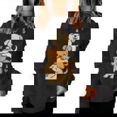 Cute Kawaii Puppies Neko Dog Lover Girl Women Sweatshirt