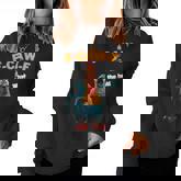 F-Caw-F What The Heli Chicken Humor F-Caw-F Rooster Women Sweatshirt