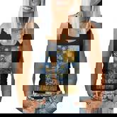 Cute Giraffe Africa Van Gogh Style Starry Night Women Tank Top