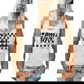 For New Mom Retro Checkered Mama Est 2024 Women Tank Top